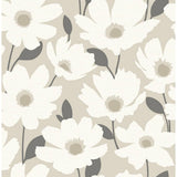 Brewster 2904-25675 Astera Floral Wallpaper in Beige